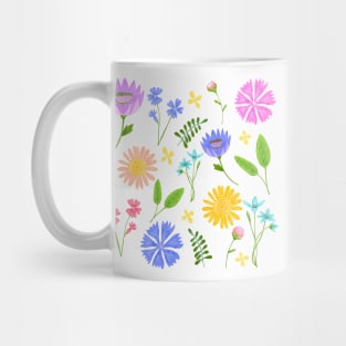 Wild flowers print Mug